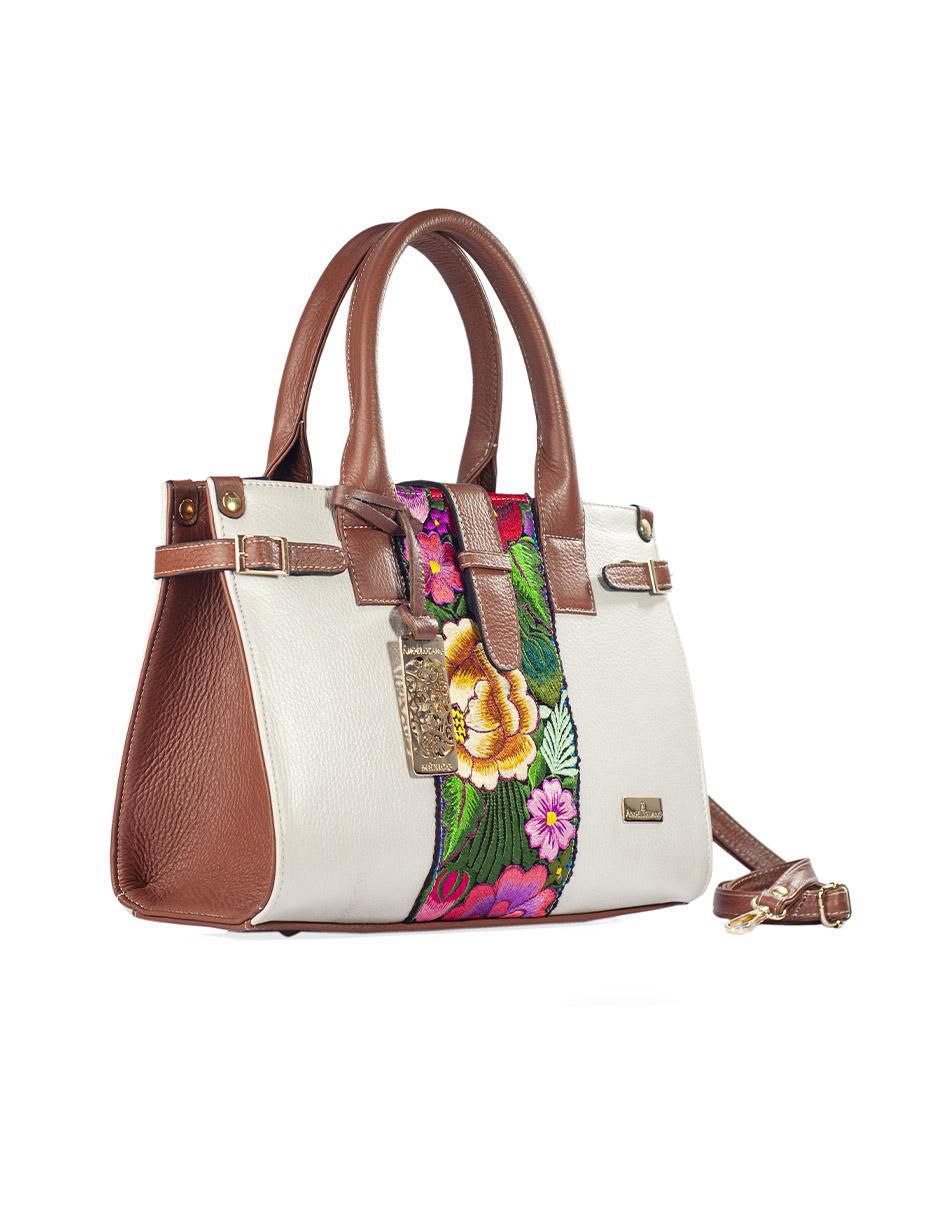 "bolsa" satchel angelozano samantha telar zinacantán sin licencia "de" piel "para" (si aplica) mujer