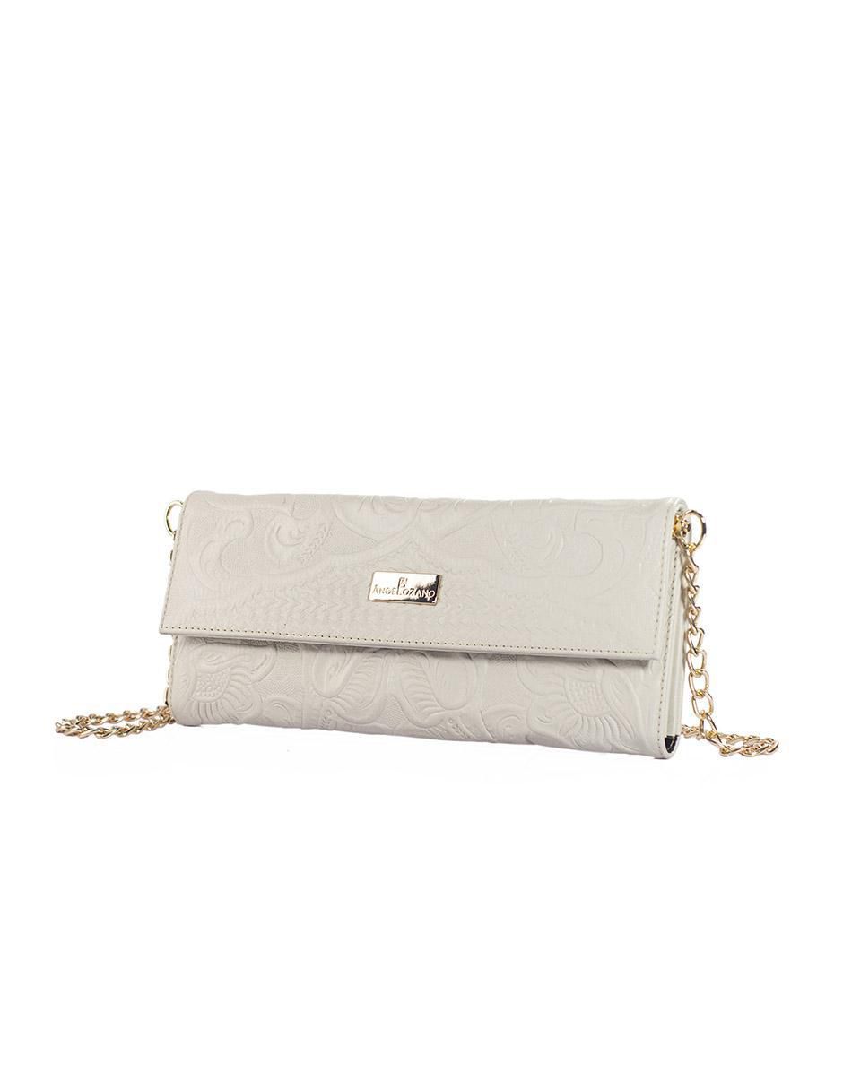 Bolsa clutch Sara Piel Grabada de piel para mujer 2