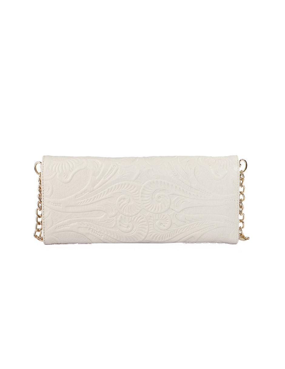 Bolsa clutch Sara Piel Grabada de piel para mujer 3