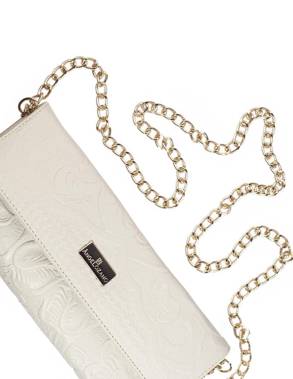 Bolsa clutch Sara Piel Grabada de piel para mujer 7