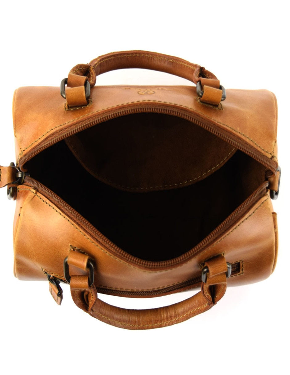 Bolsa bowler México de piel para mujer 5