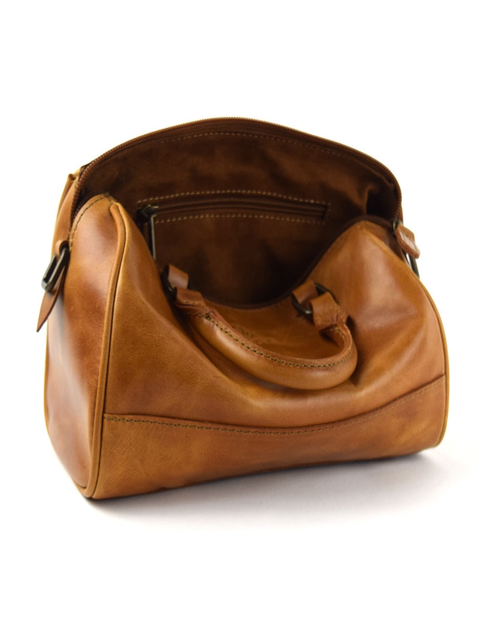 Bolsa bowler México de piel para mujer 6