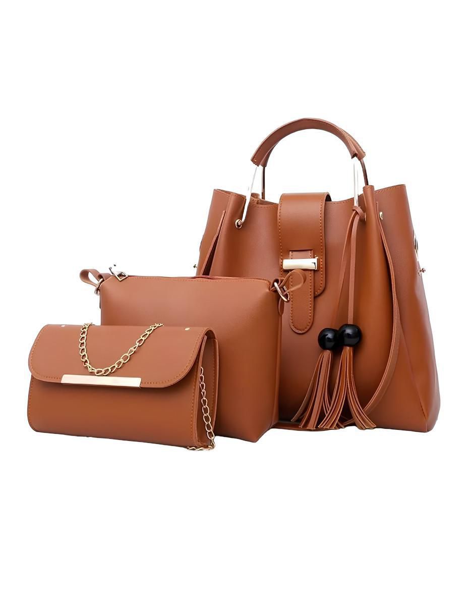 Bolsa crossbody Textured Elegance de cuero para mujer