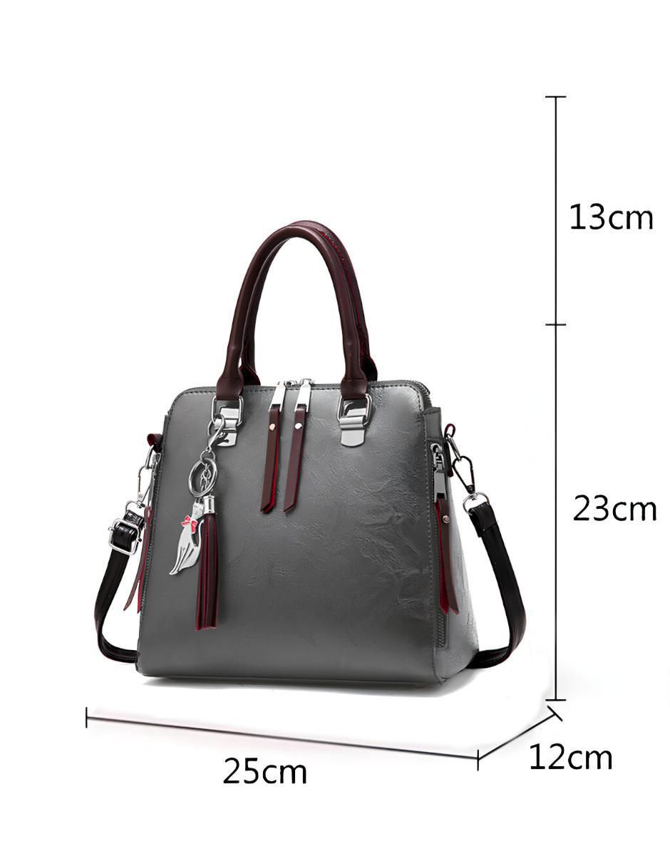 Bolsa crossbody de cuero para mujer 6