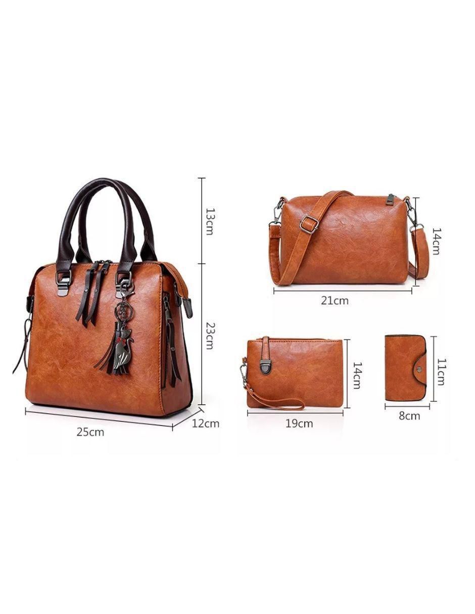 Bolsa tote de cuero para mujer 4