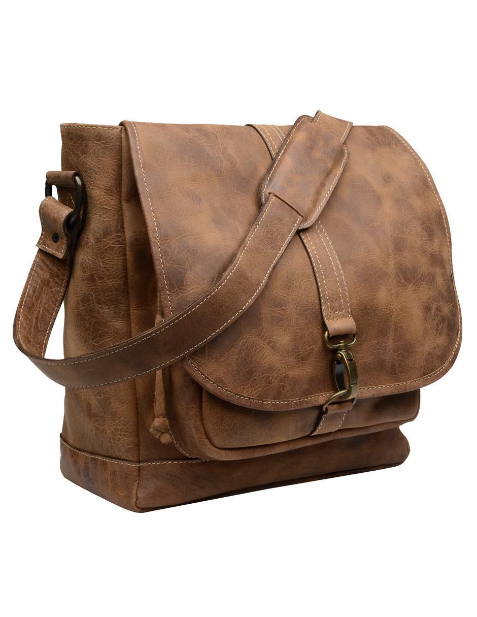 Bolsa messenger Messenger de cuero unisex 3