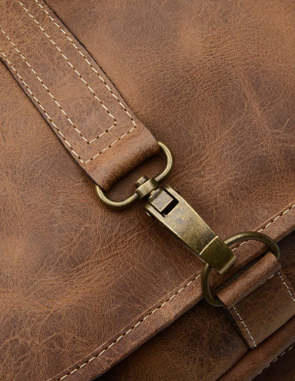 Bolsa messenger Messenger de cuero unisex 5