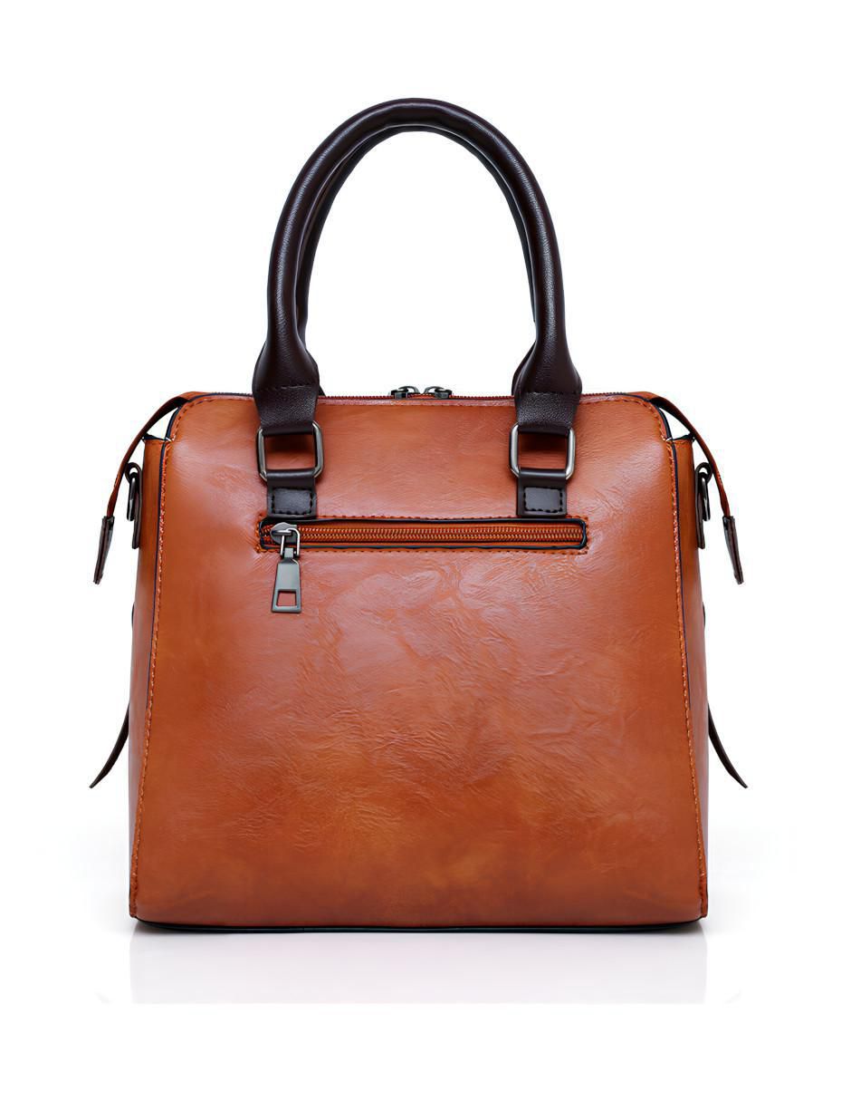 Bolsa tote India Trivu de cuero para mujer 3