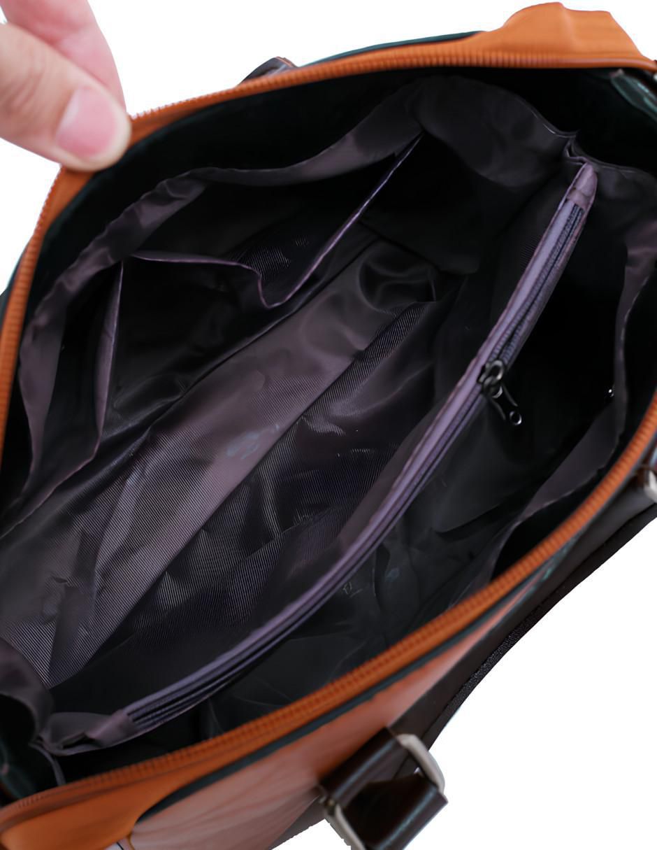 Bolsa tote India Trivu de cuero para mujer 4