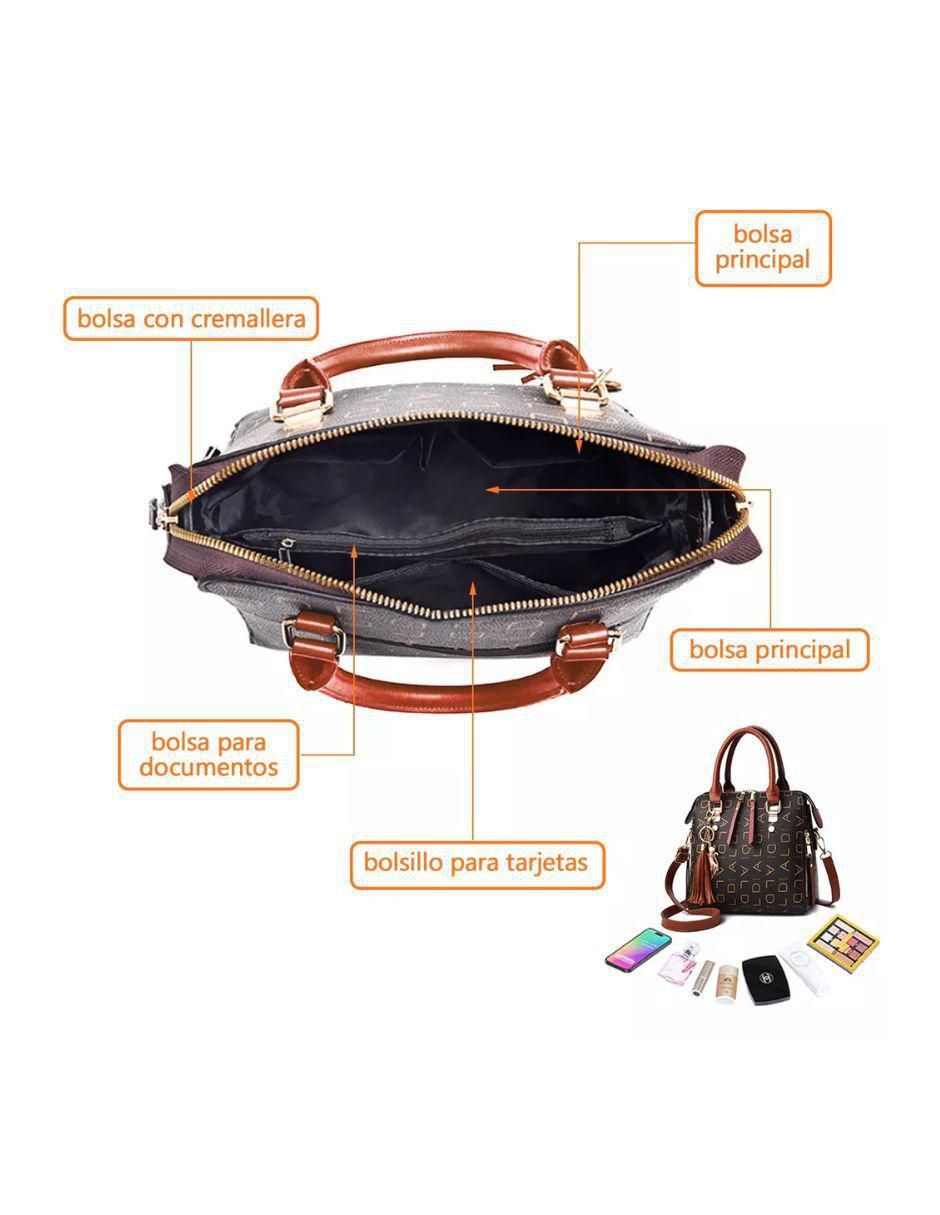 Bolsa crossbody Universal de cuero para mujer 4