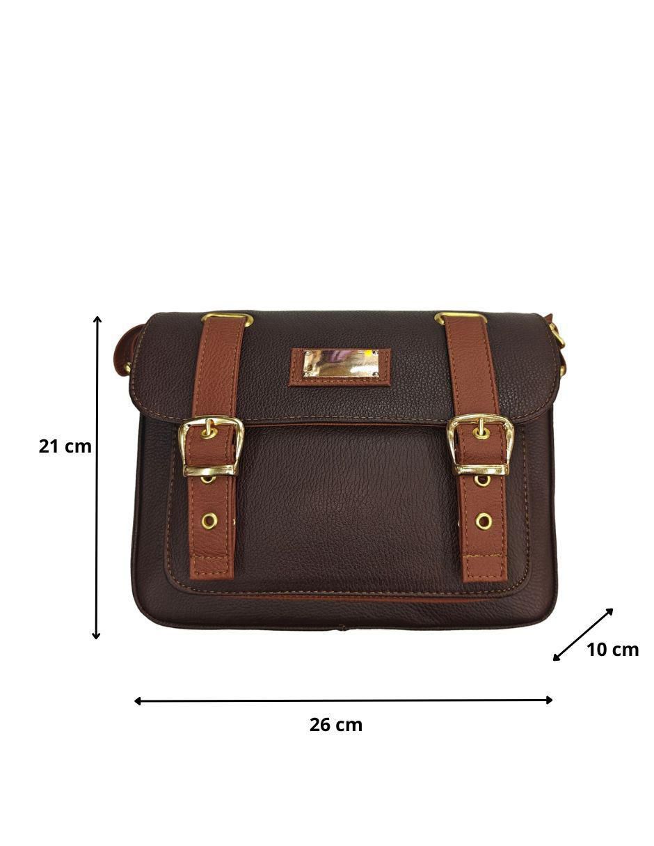 Bolsa satchel Fana Piel de piel para mujer 7