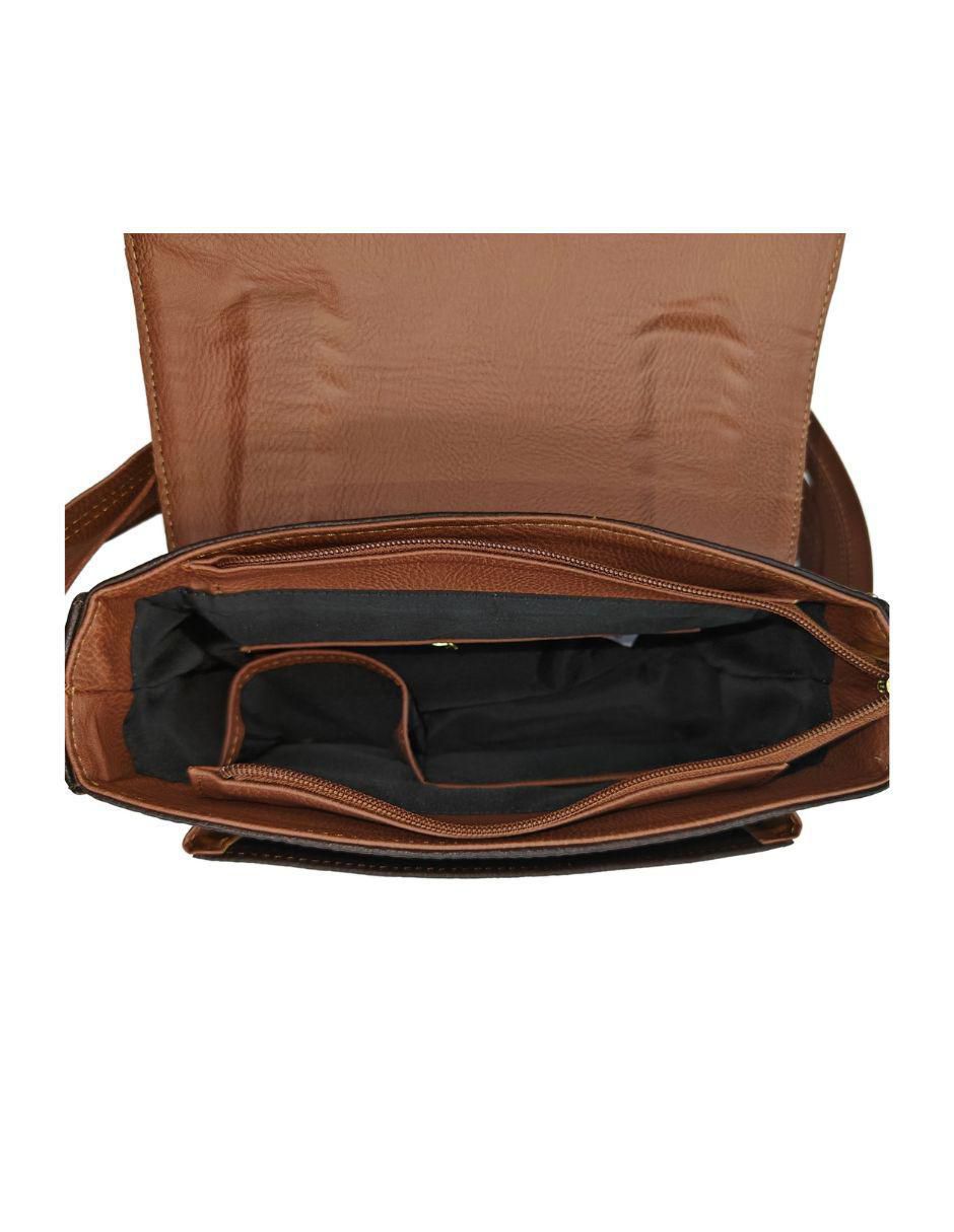 Bolsa satchel Fana Piel de piel para mujer 4