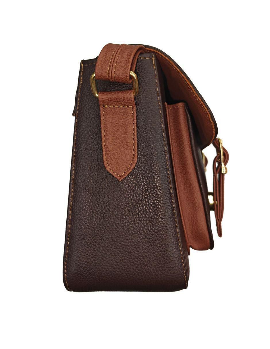 Bolsa satchel Fana Piel de piel para mujer 5