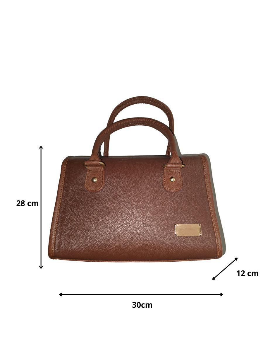 Bolsa bowler de piel para mujer 5
