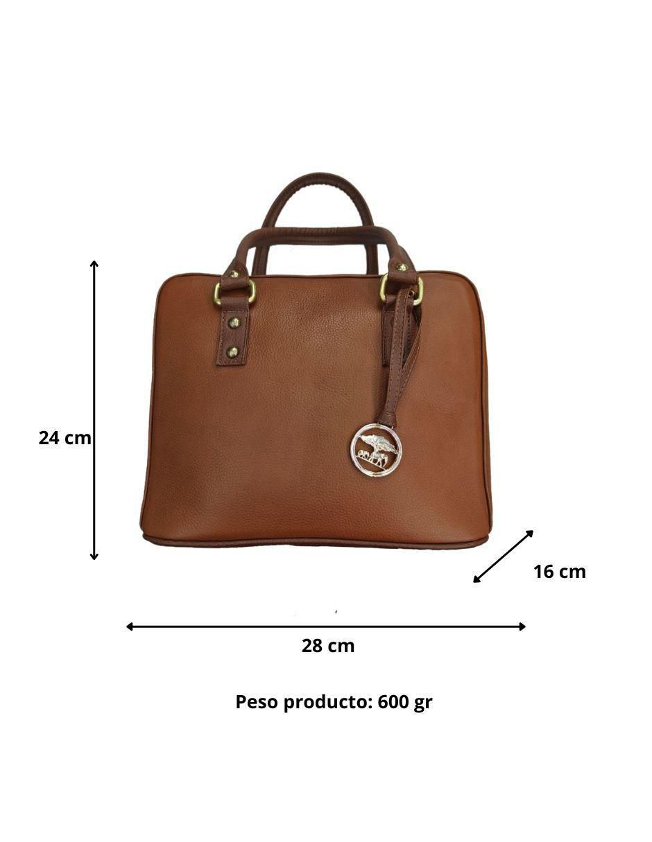 Bolsa bowler Fana Piel de piel para mujer 5