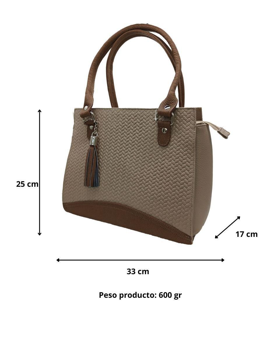 Bolsa tote Fana Piel de piel para mujer 5