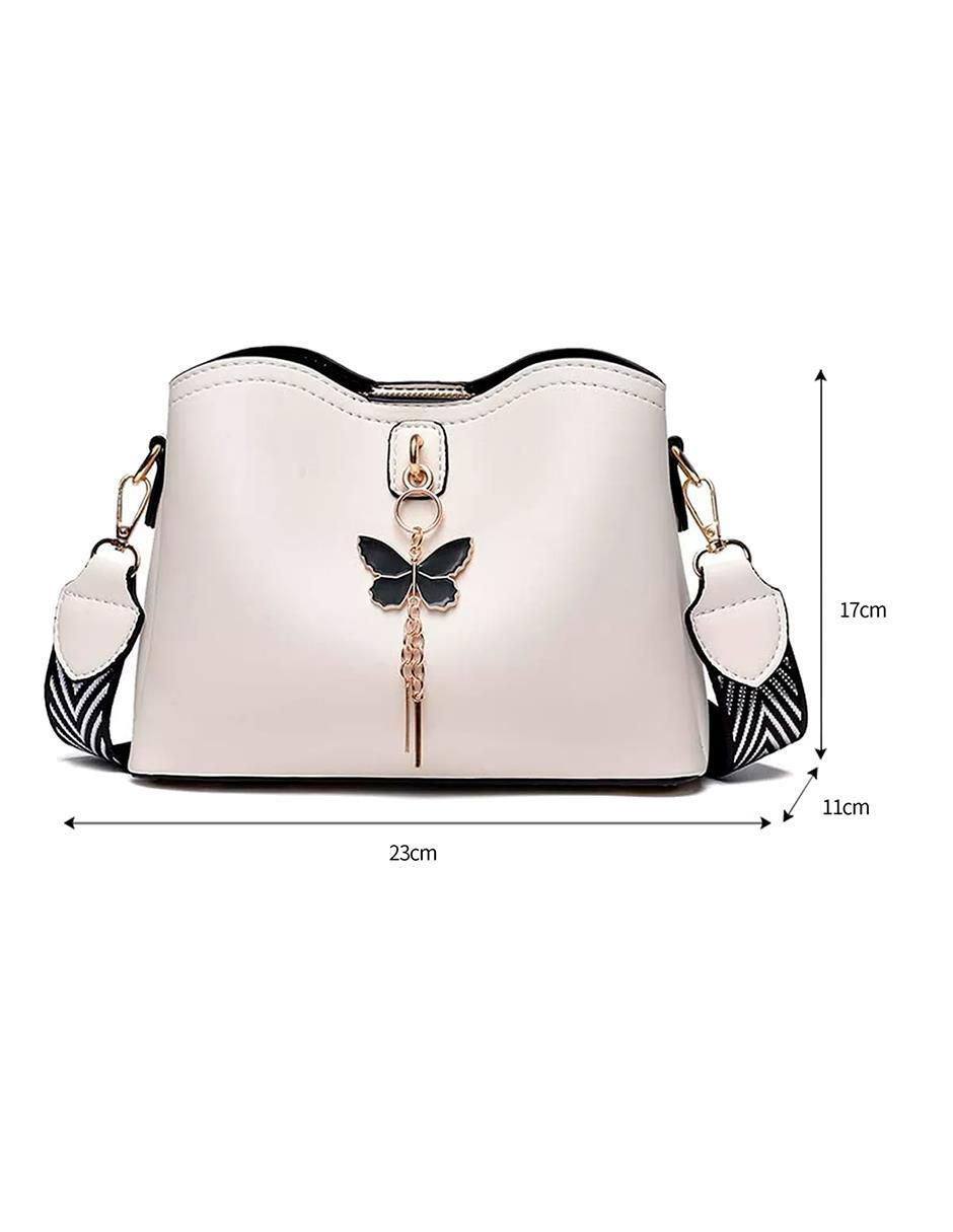 Bolsa crossbody Bolsa Con Broche De Mariposa para mujer 5