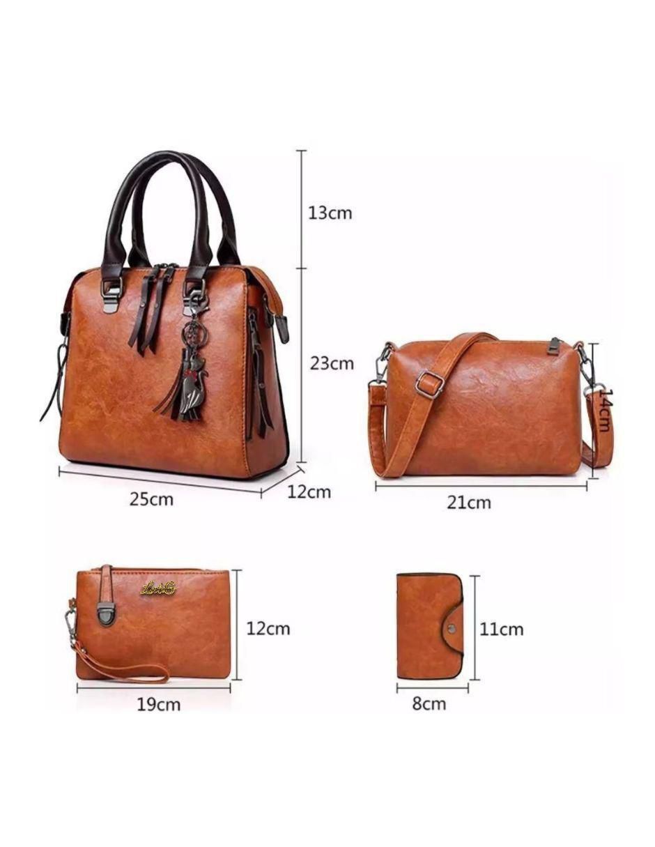 Bolsa bandolera de cuero para mujer 4