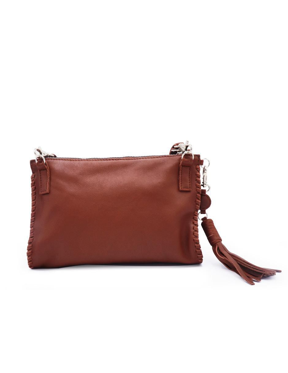 Bolsa clutch de piel para mujer 2
