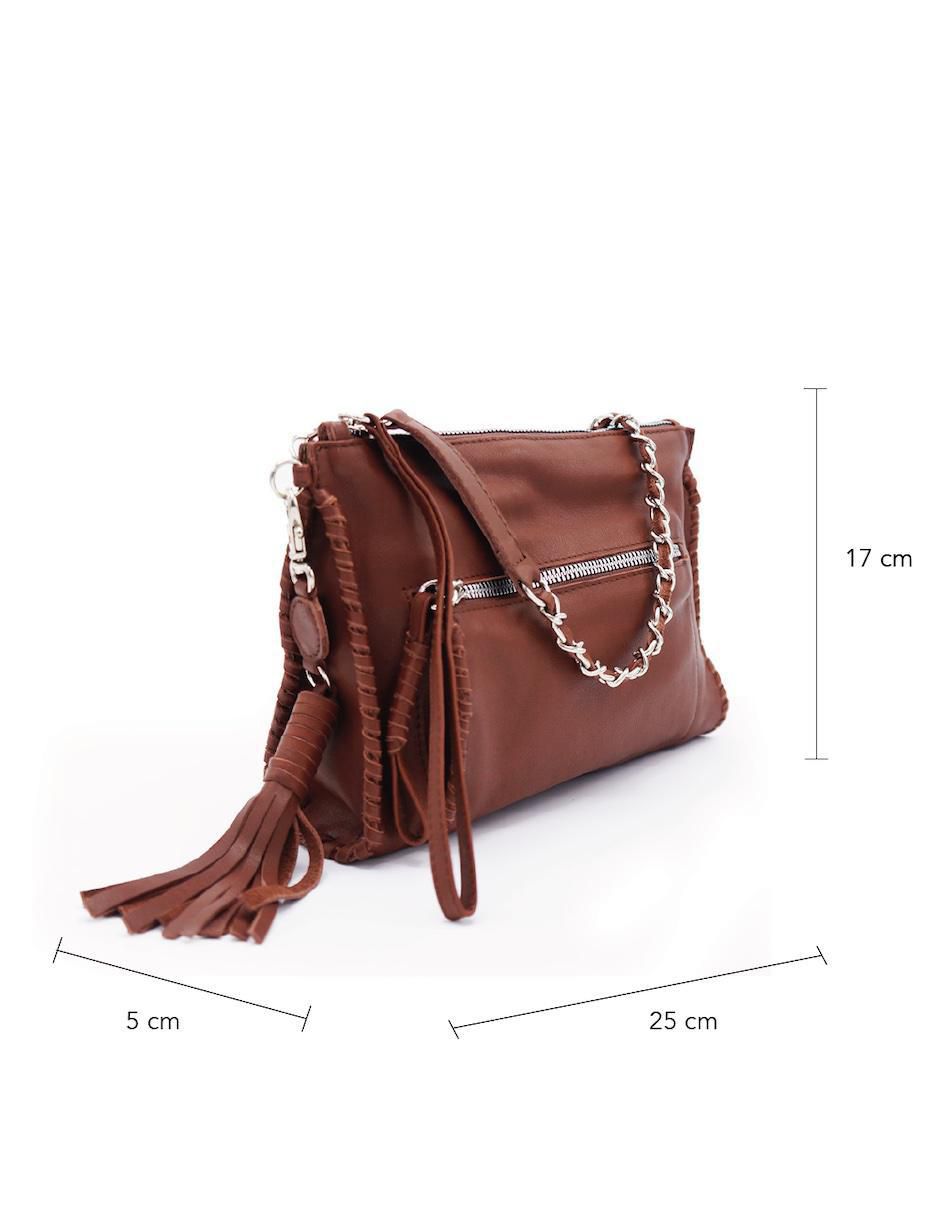 Bolsa clutch de piel para mujer 4