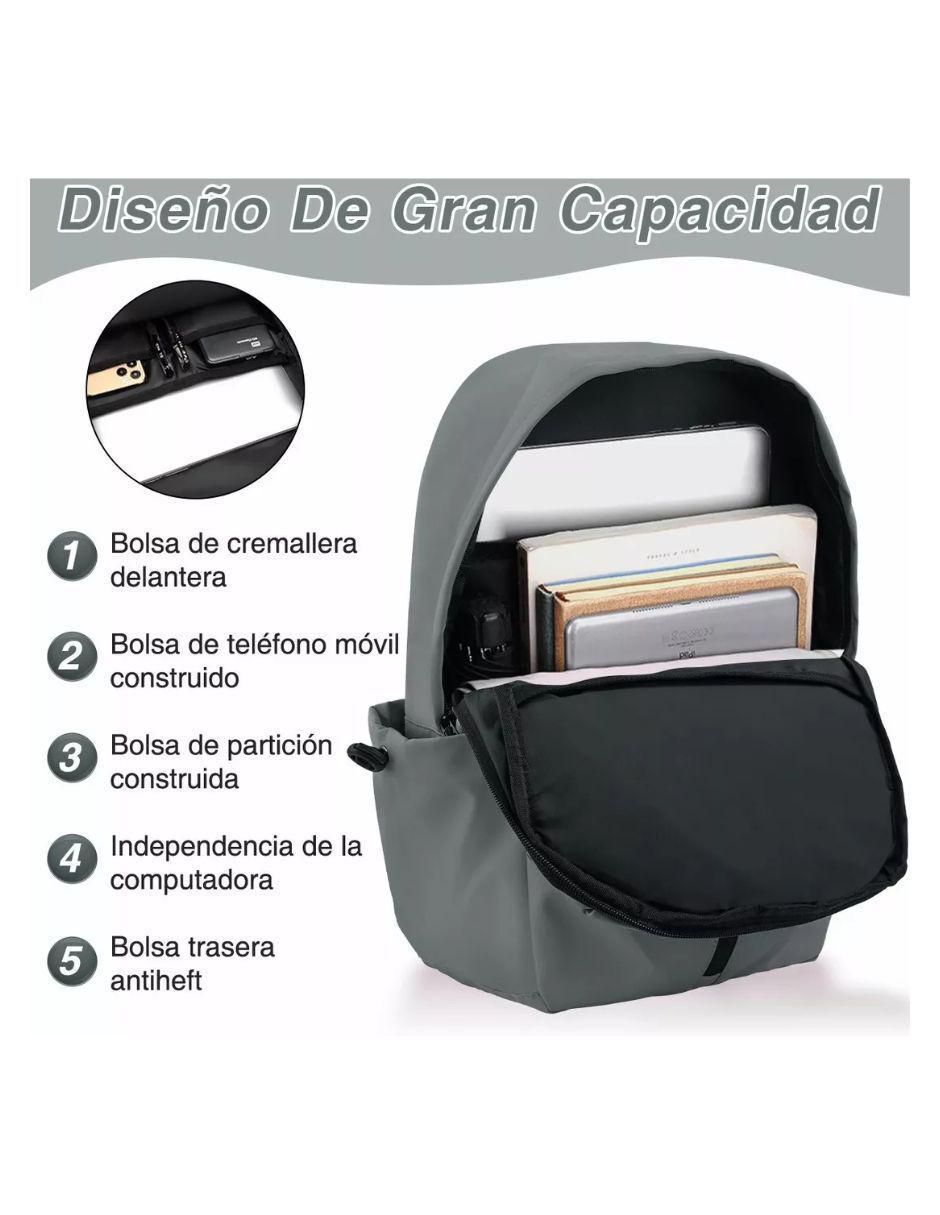 Mochila con portalaptop Universal impermeable unisex 2