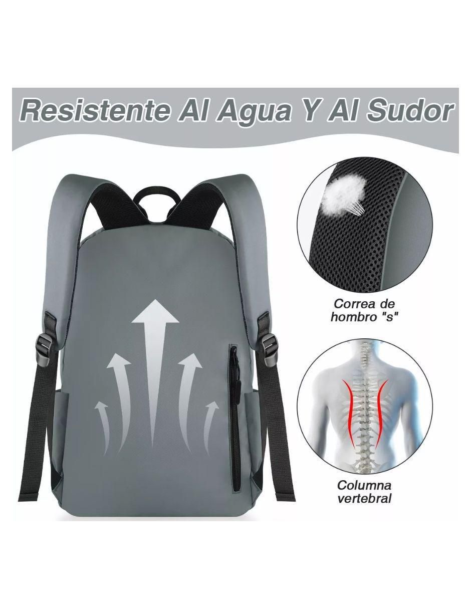Mochila con portalaptop Universal impermeable unisex 3