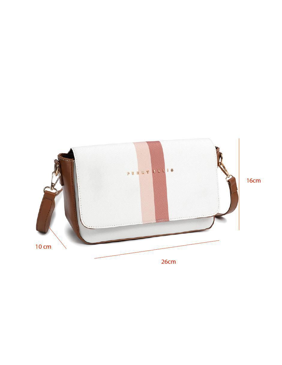 "bolsa" crossbody perry ellis allisson sin temática "de" poliuretano "para" (si aplica) mujer