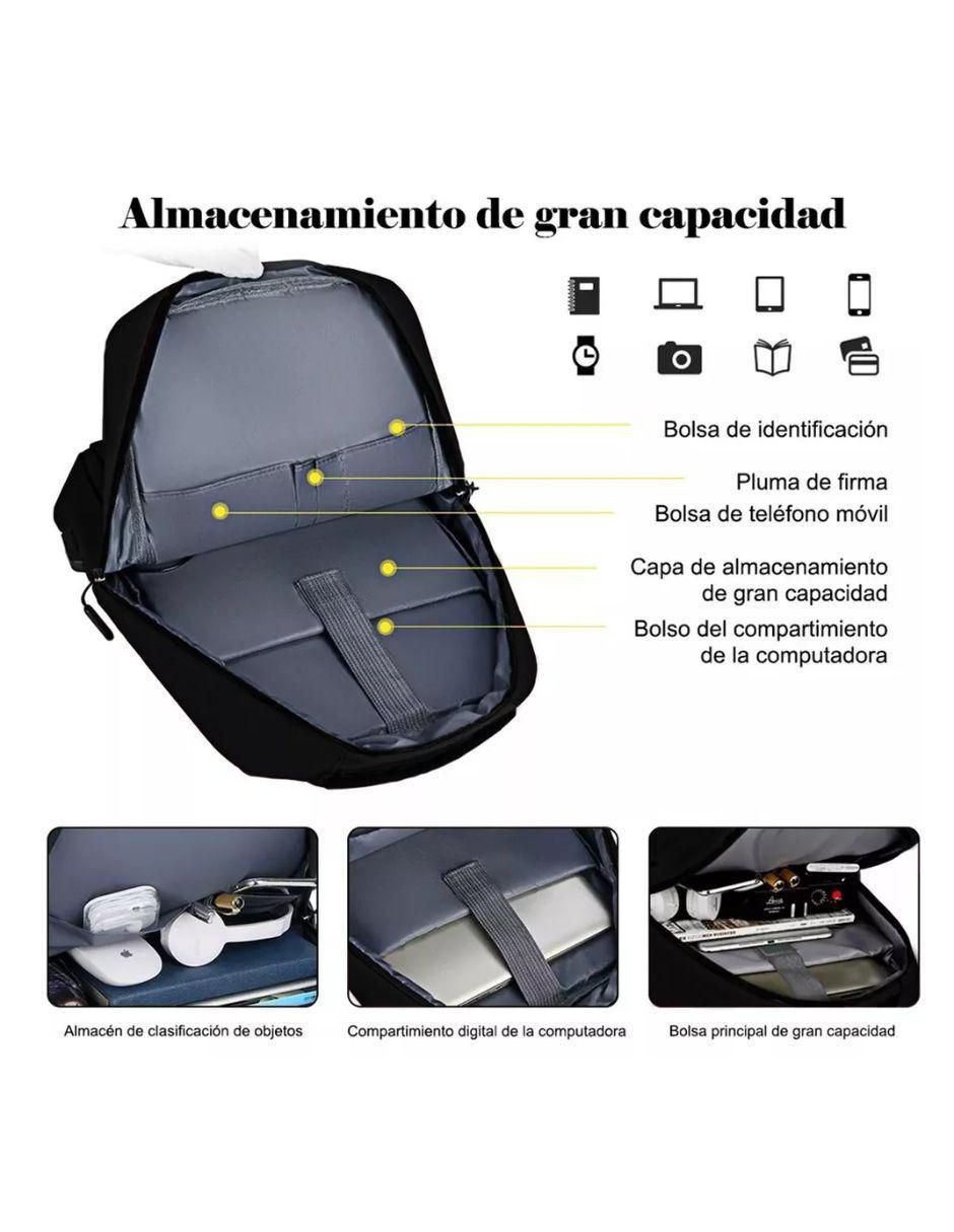 Mochila con portalaptop impermeable unisex 3