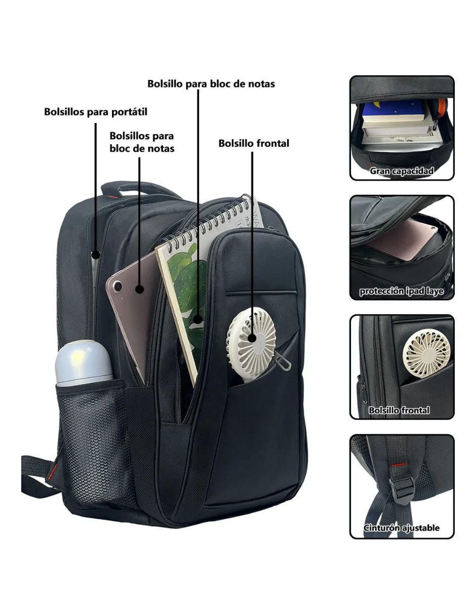 Mochila con portalaptop impermeable unisex 3