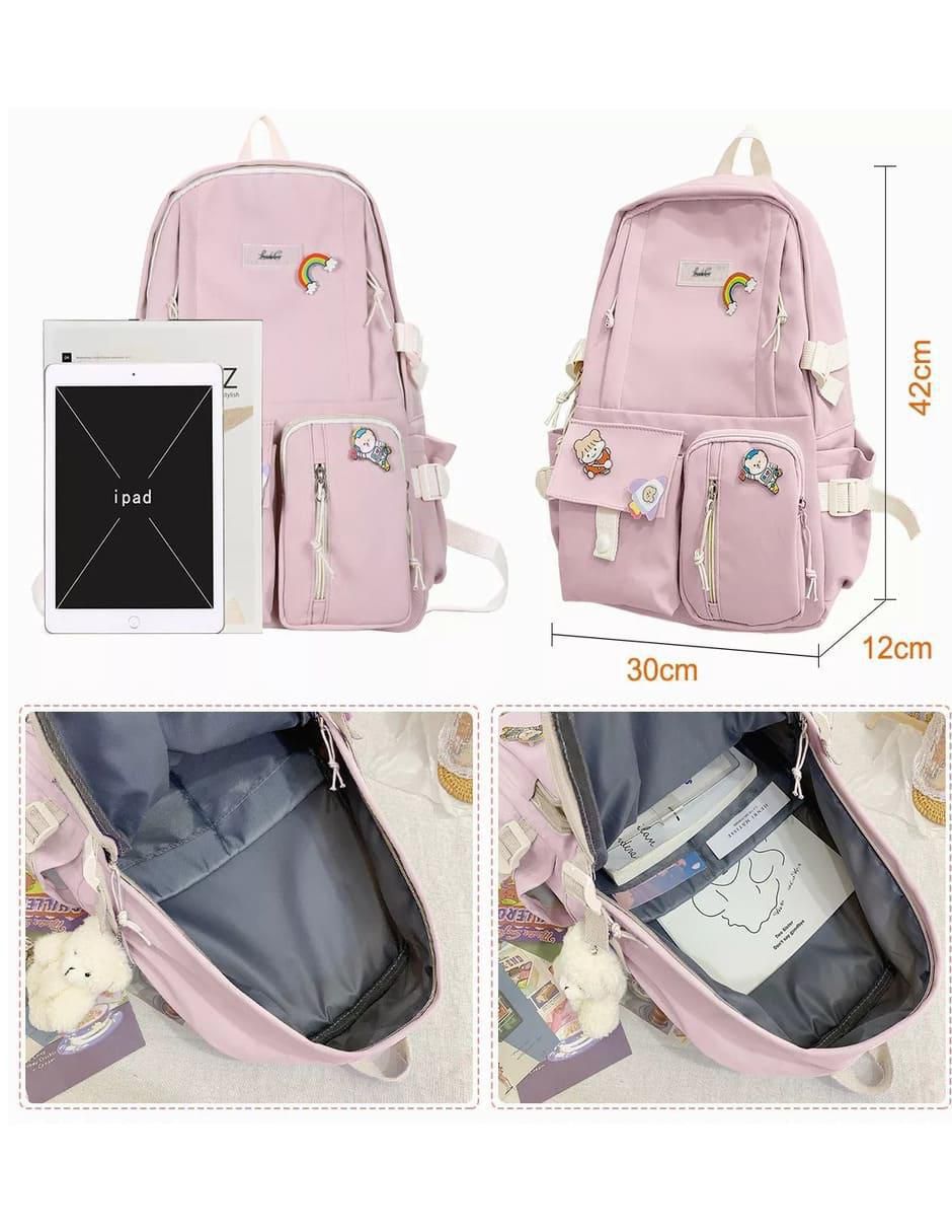 Mochila escolar impermeable unisex 5