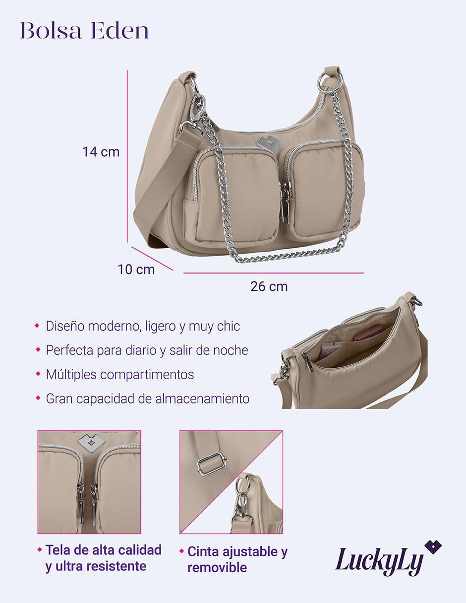 "bolsa" crossbody luckyly bolsas para mujer sin temática "de" poliéster "para" (si aplica) mujer