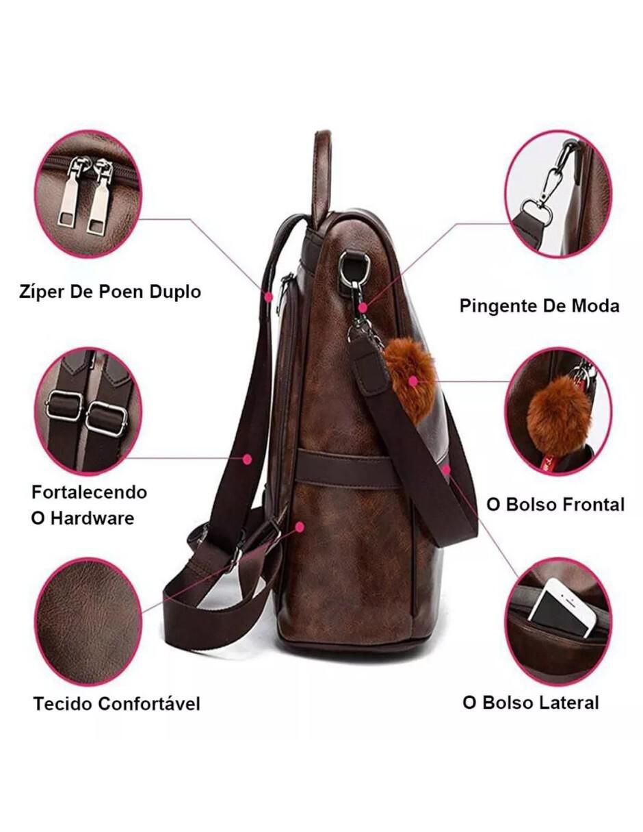 Mochila casual impermeable unisex 3