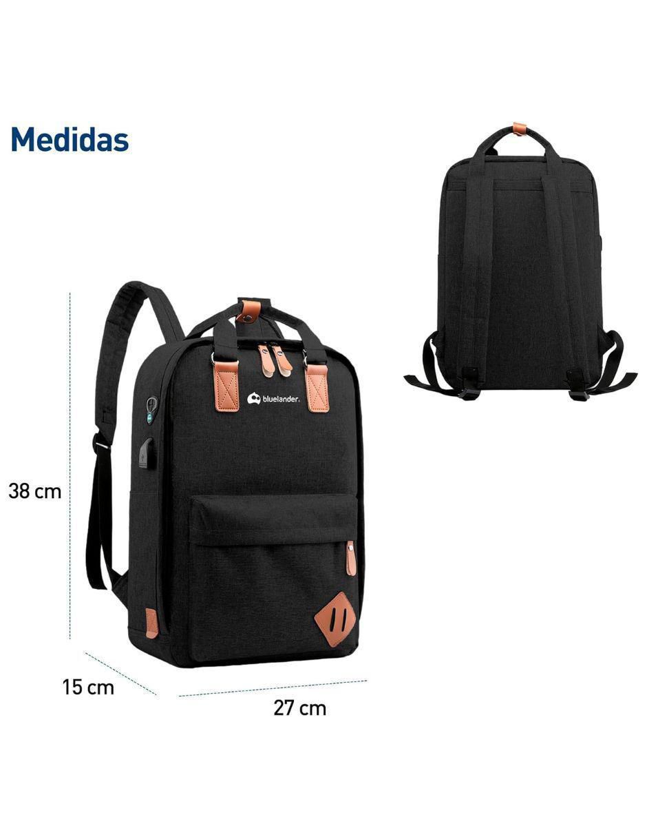 Set mochila con portalaptop impermeable unisex 5