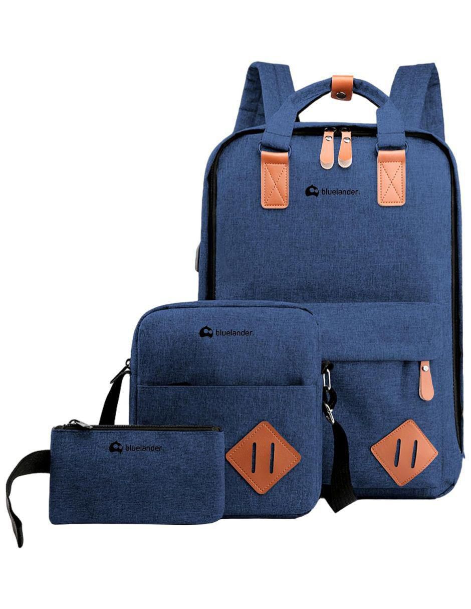 Set mochila con portalaptop impermeable unisex