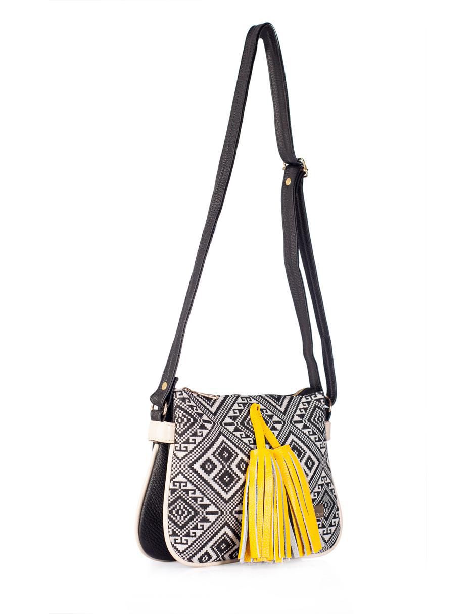 Bolsa crossbody Jaqueline de cuero para mujer 2