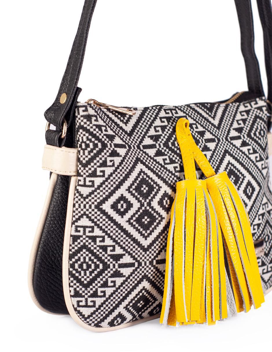 Bolsa crossbody Jaqueline de cuero para mujer 7