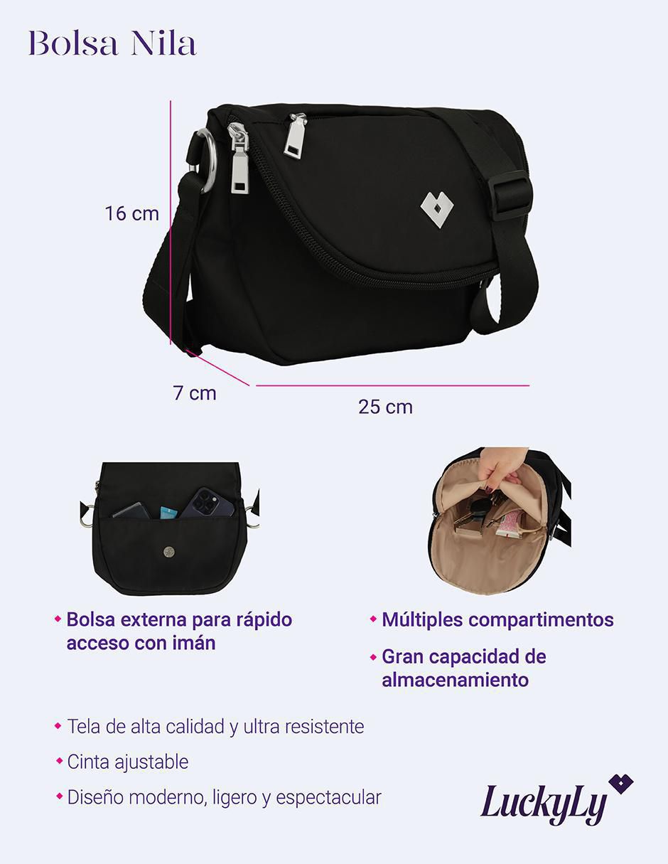 "bolsa" crossbody luckyly nila sin temática "de" poliéster "para" (si aplica) mujer