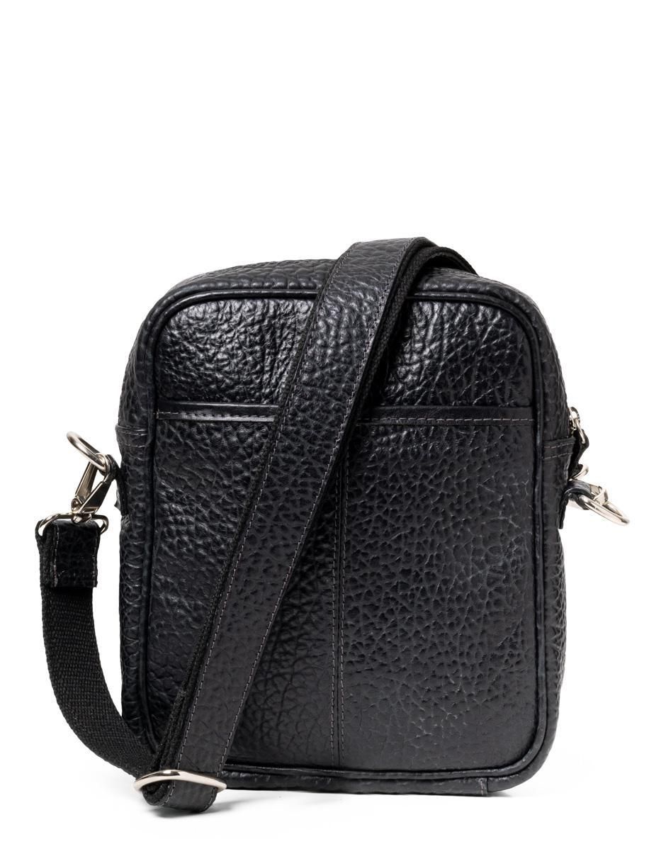 Bolsa messenger de piel unisex 2