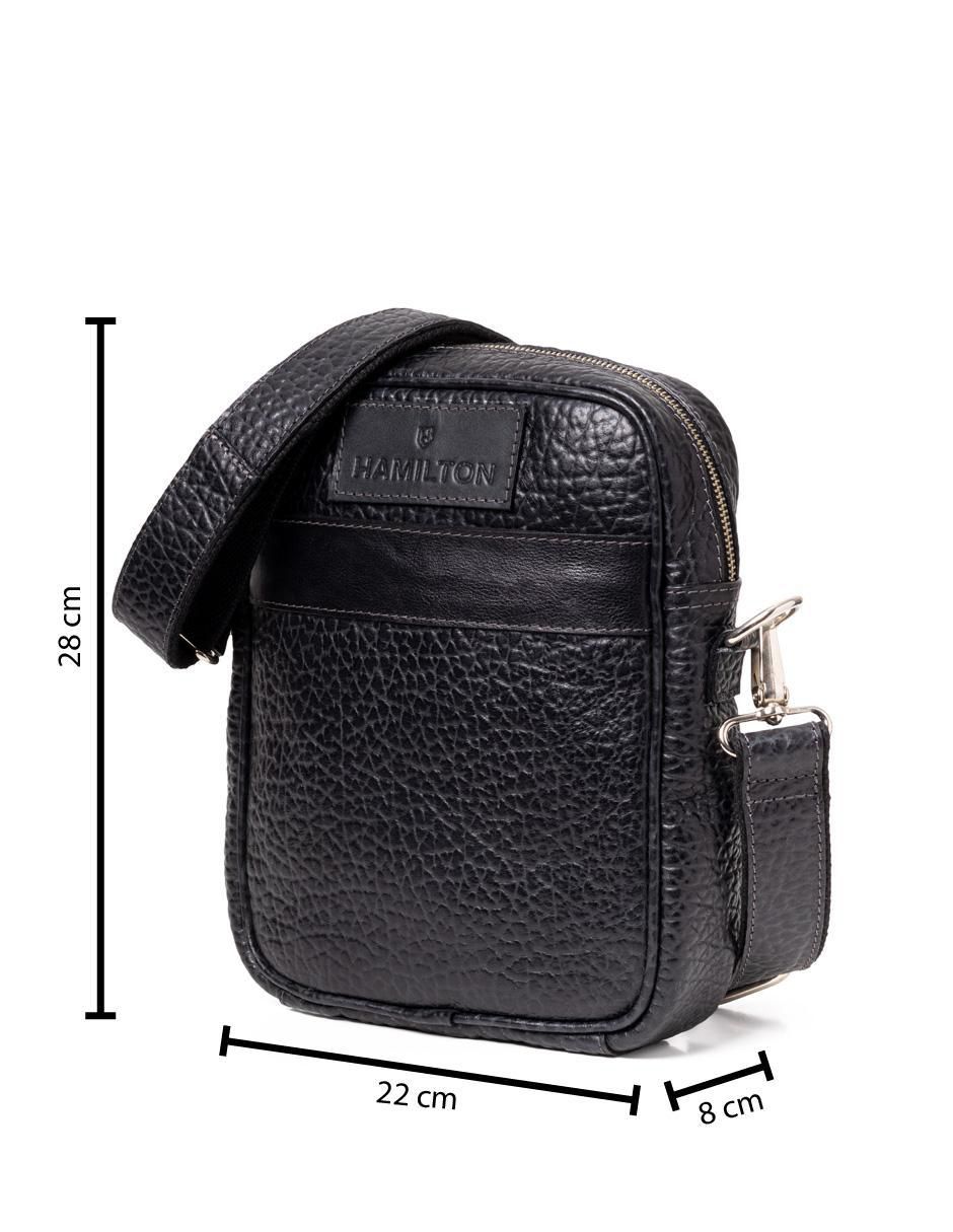 Bolsa messenger de piel unisex 5