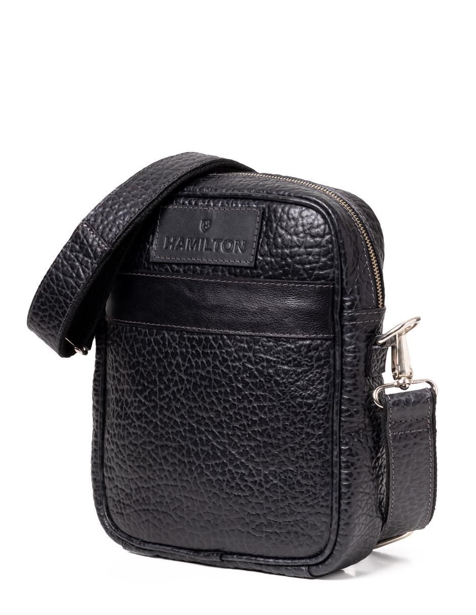 Bolsa messenger de piel unisex 4
