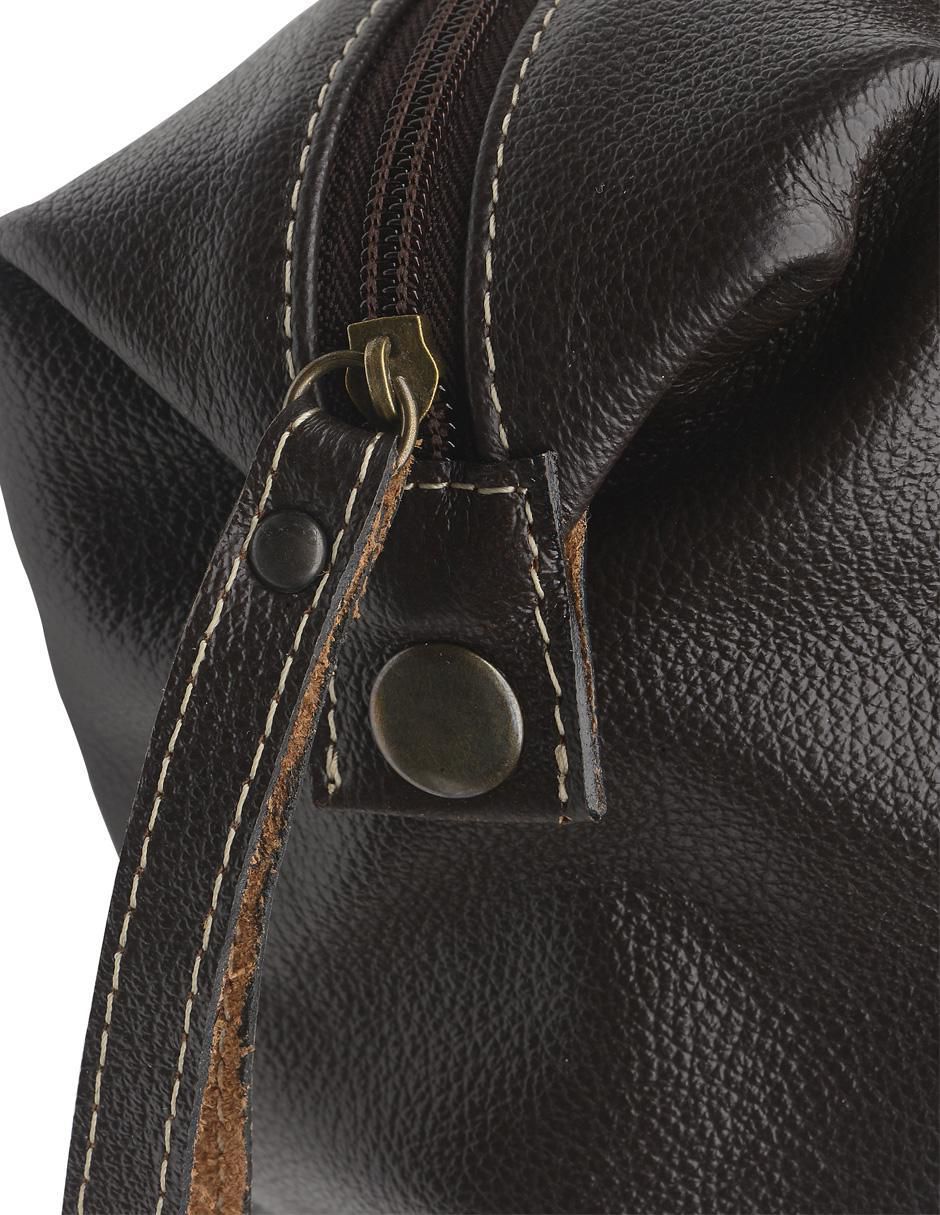 Cosmetiquera multiusos de piel unisex 3