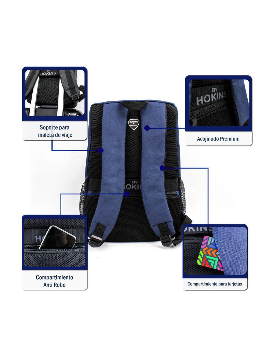 Mochila casual impermeable unisex 6