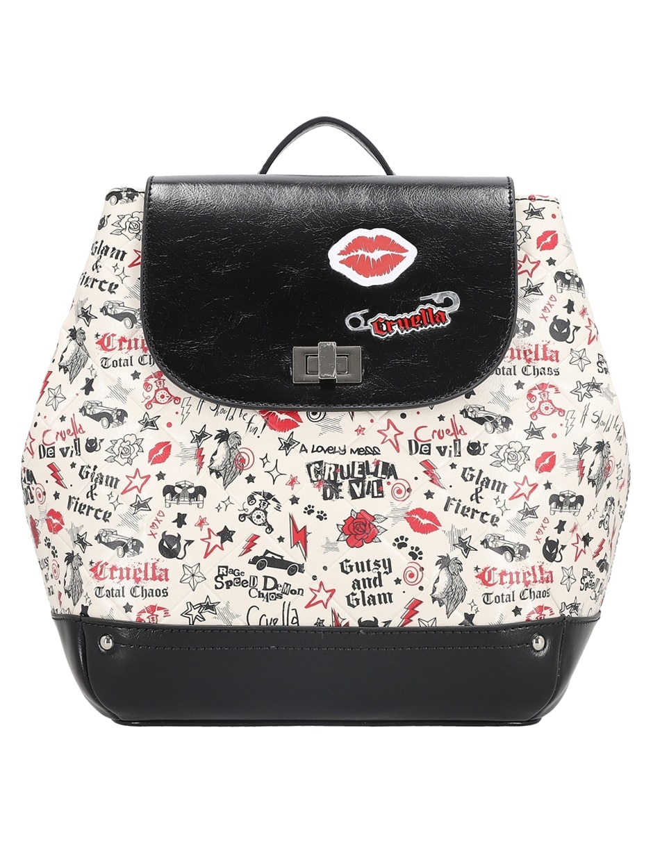Mochila casual Cruella Villela impermeable para mujer 1