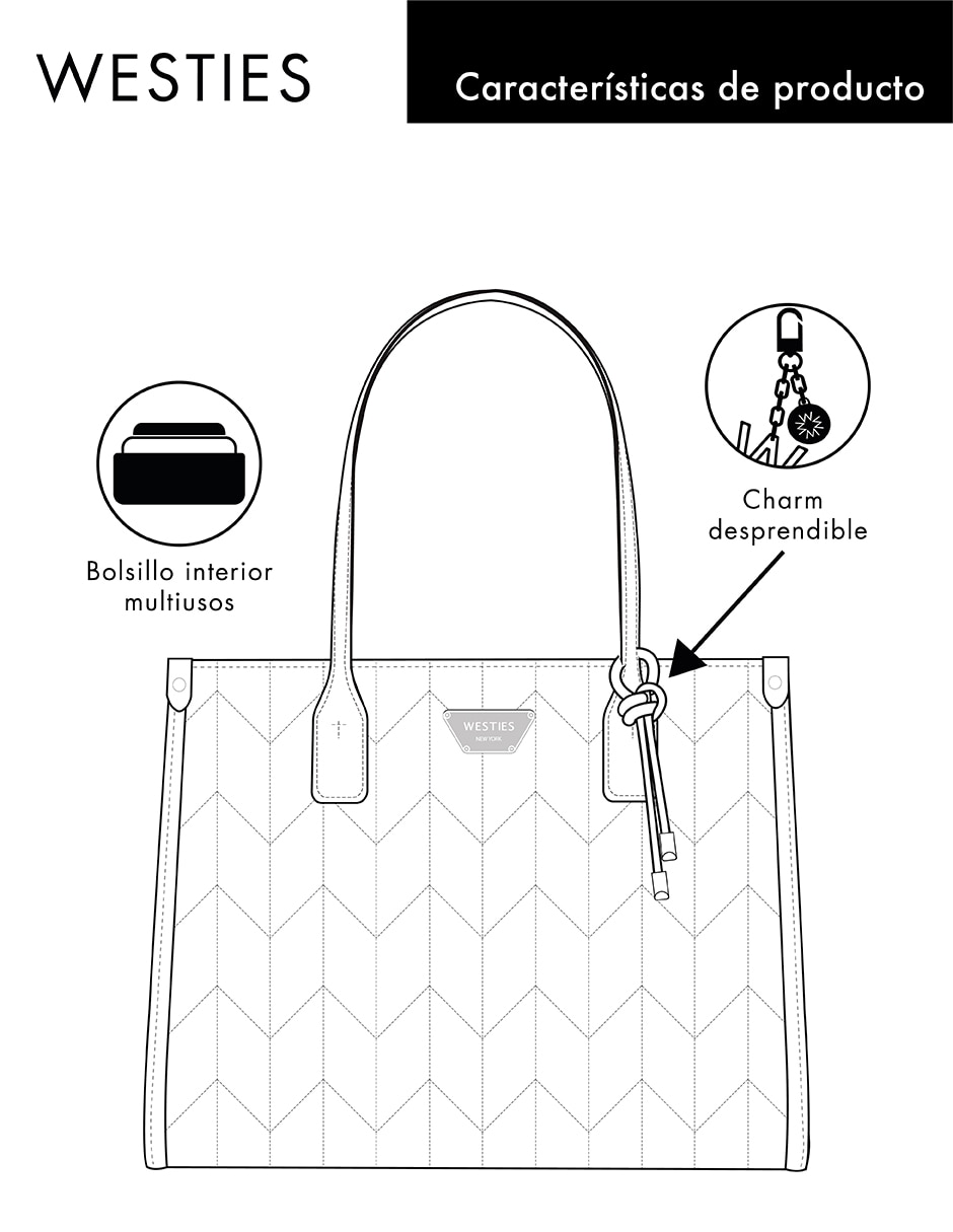 BOLSA WESTIES TOTE HBSARAFINA3W, BEIGE