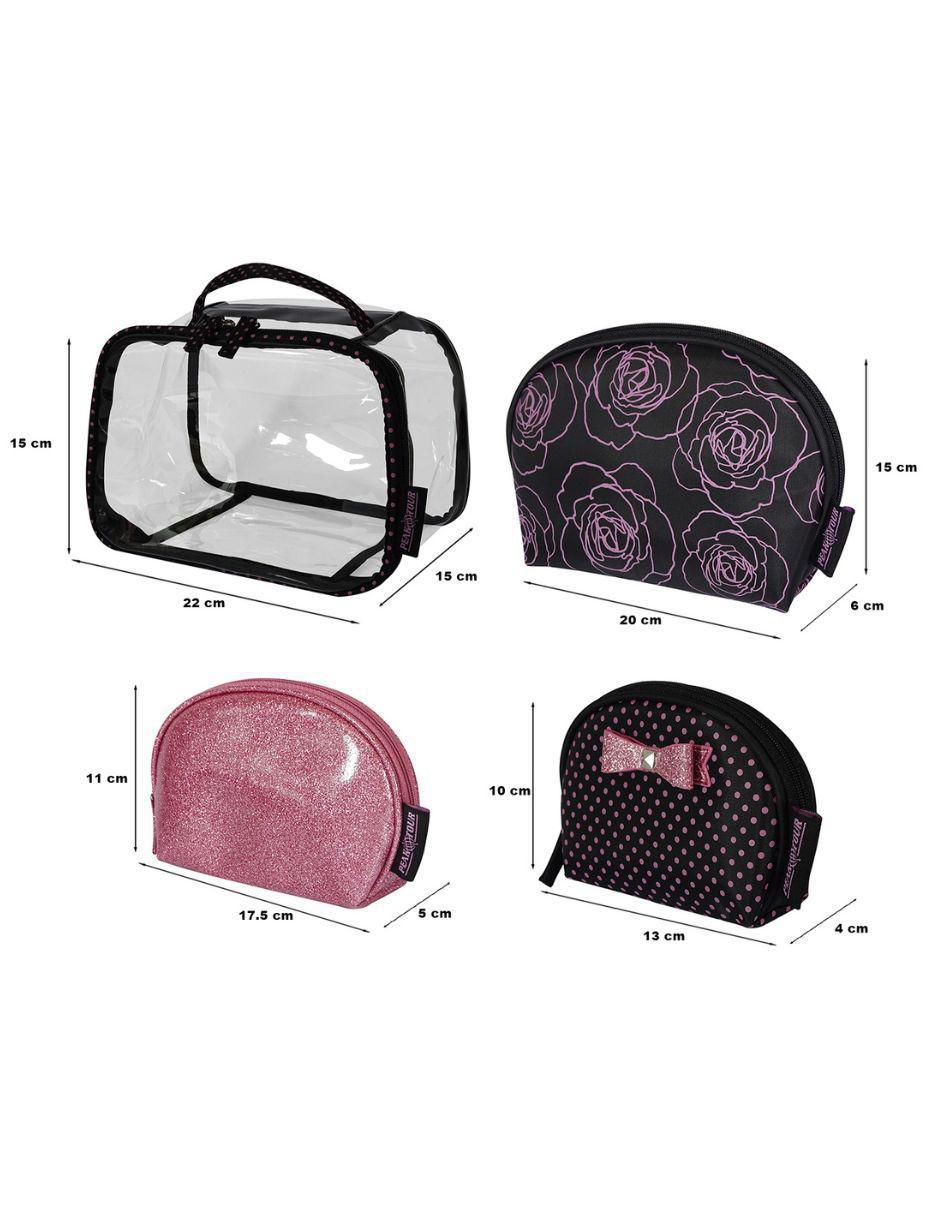 Set cosmetiquera multiusos Albany 4 piezas unisex 3