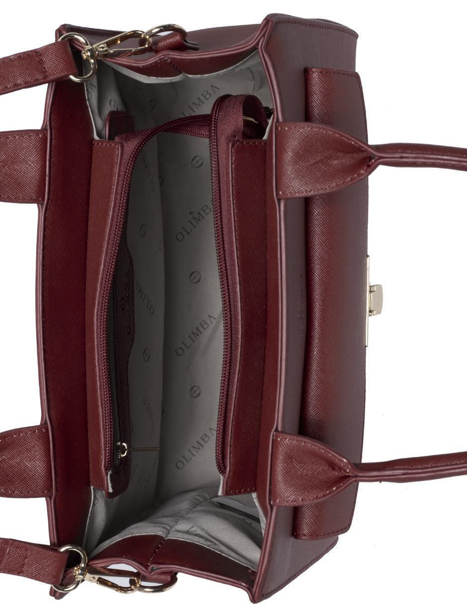 Bolsa satchel Olimba para mujer