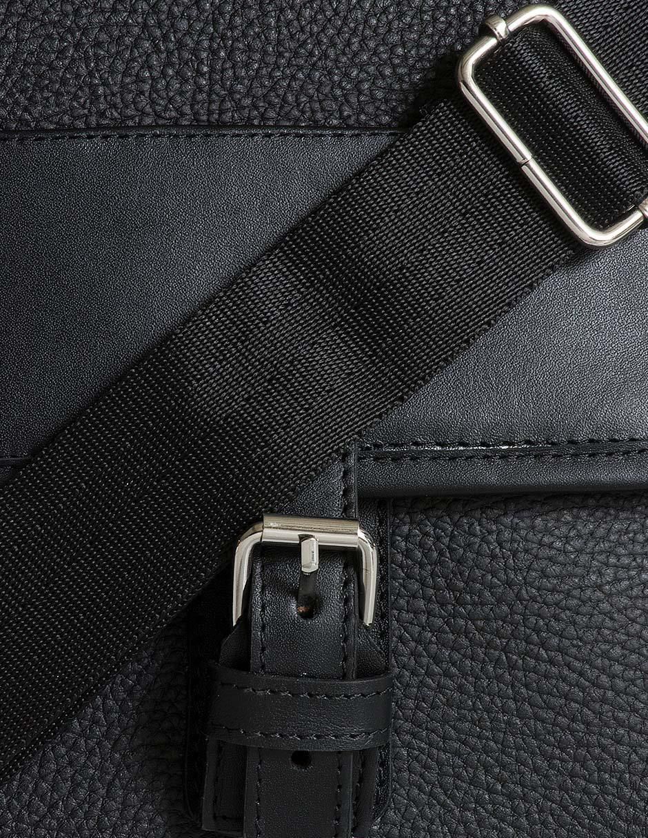 Bolsa messenger de piel unisex 2