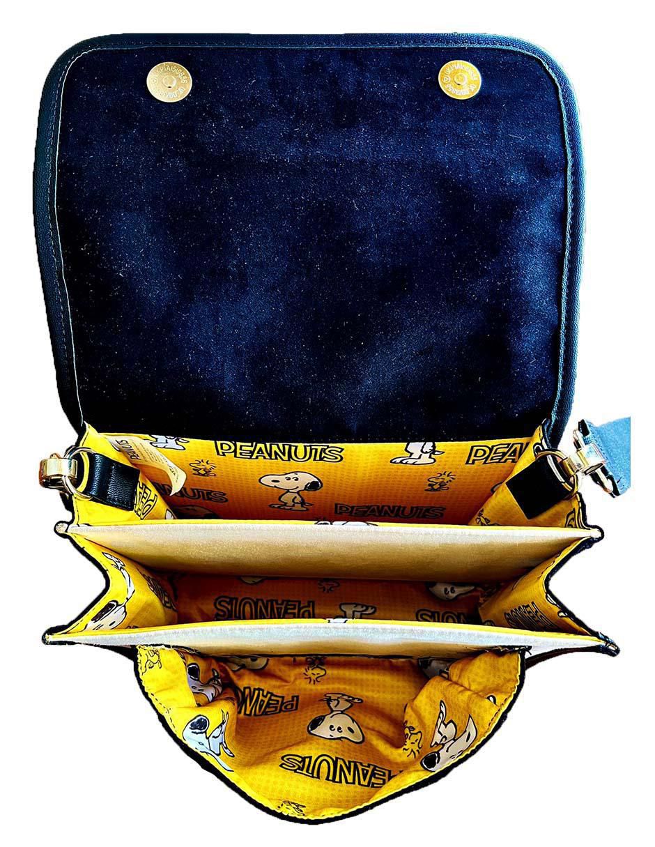 Bolsa crossbody Blanco & Negro Snoopy para mujer 4