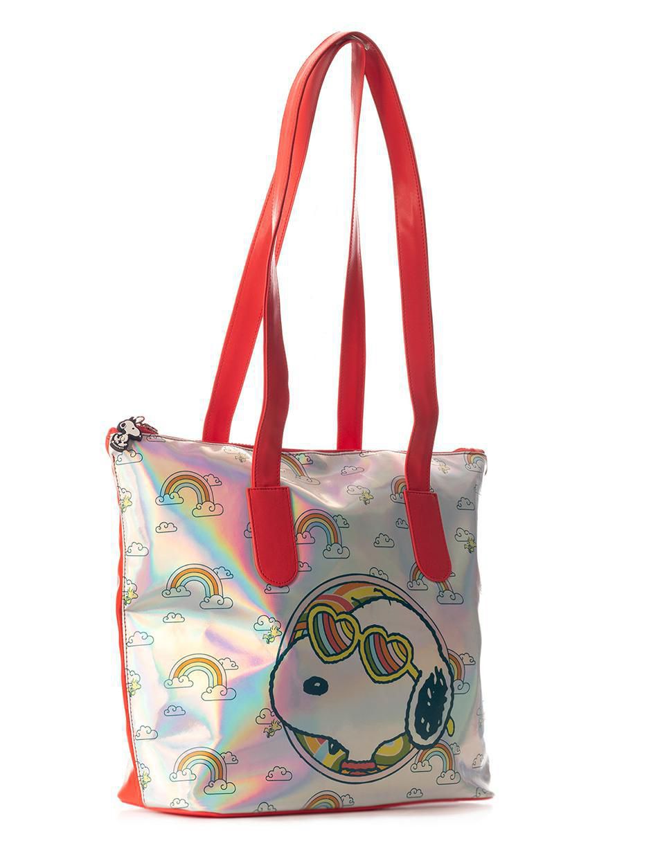 Bolsa tote Arcoíris Snoopy para mujer 2