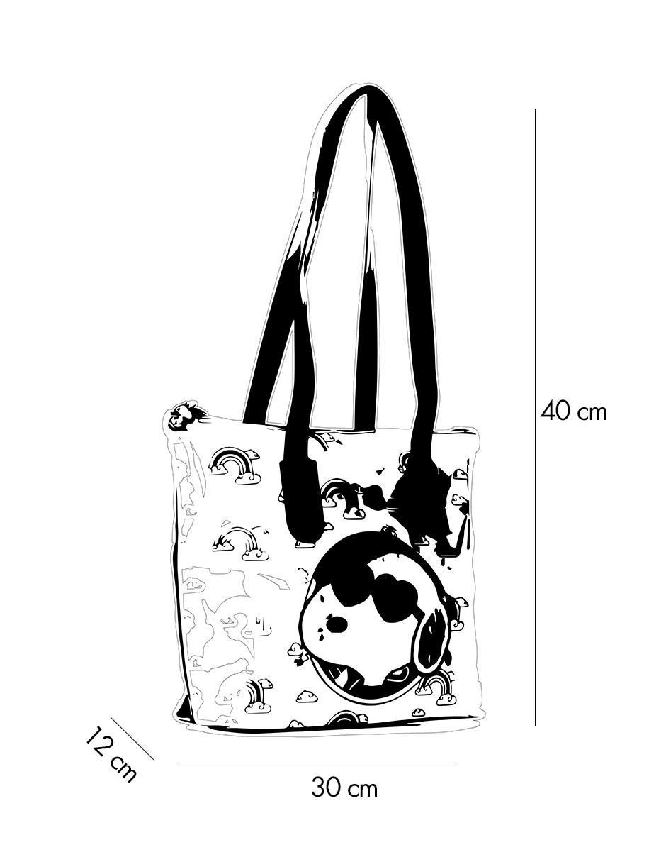 Bolsa tote Arcoíris Snoopy para mujer 5